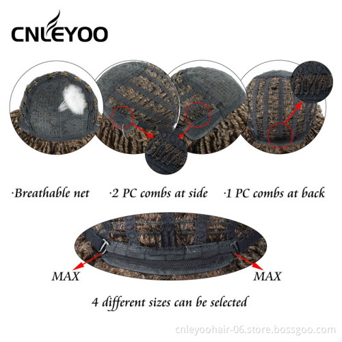 Factory Cheap Ruby Ombre Dread Lock wig 10 inch Synthetic Replaced wig Synthetic Cosplay Wig For men
